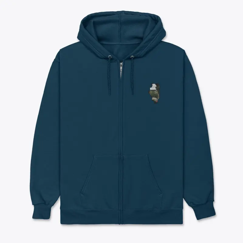 Shawnee National Forest State Zip Hoodie